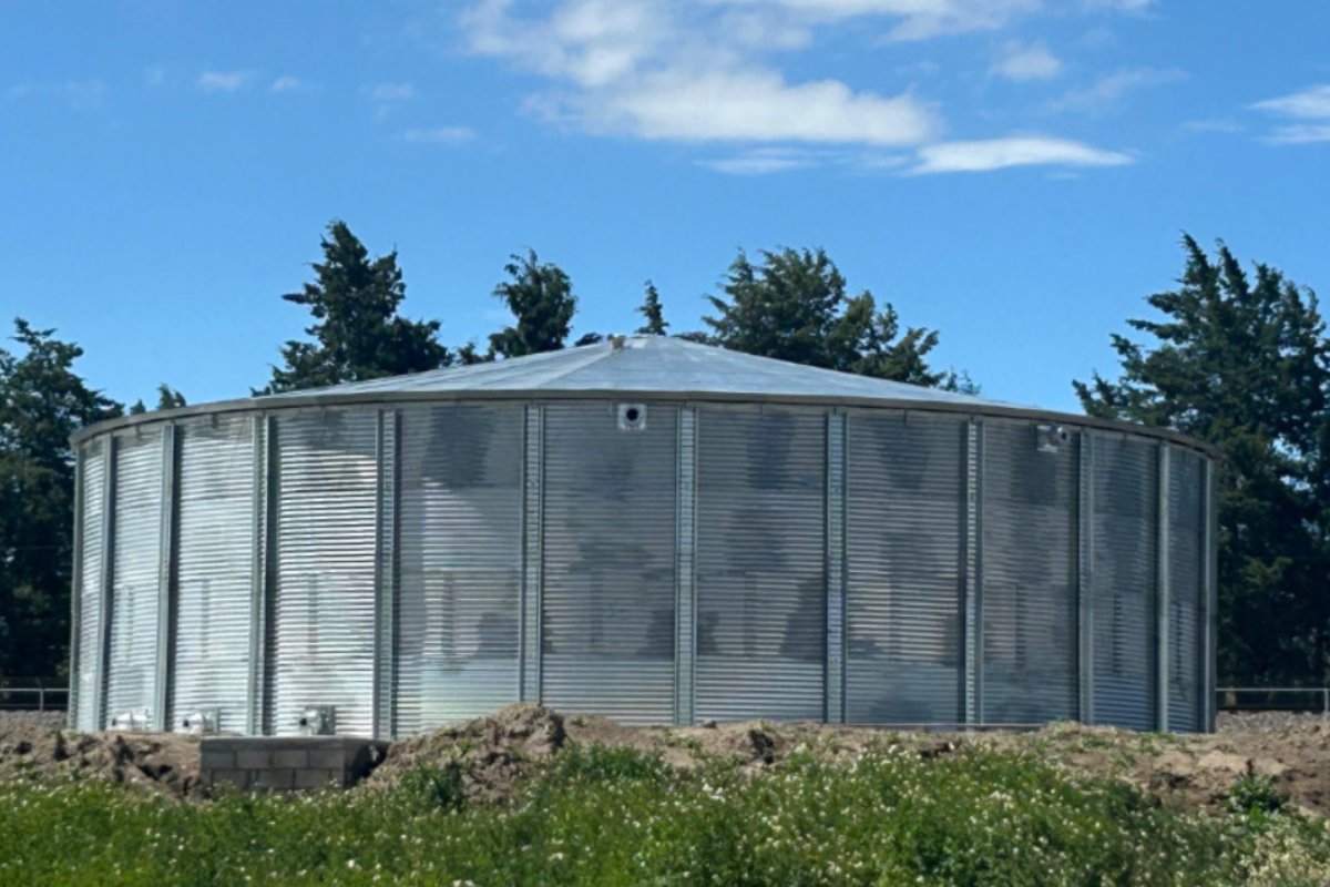 Tanque de Almacenamiento de agua construido por CMA Agronegocios
