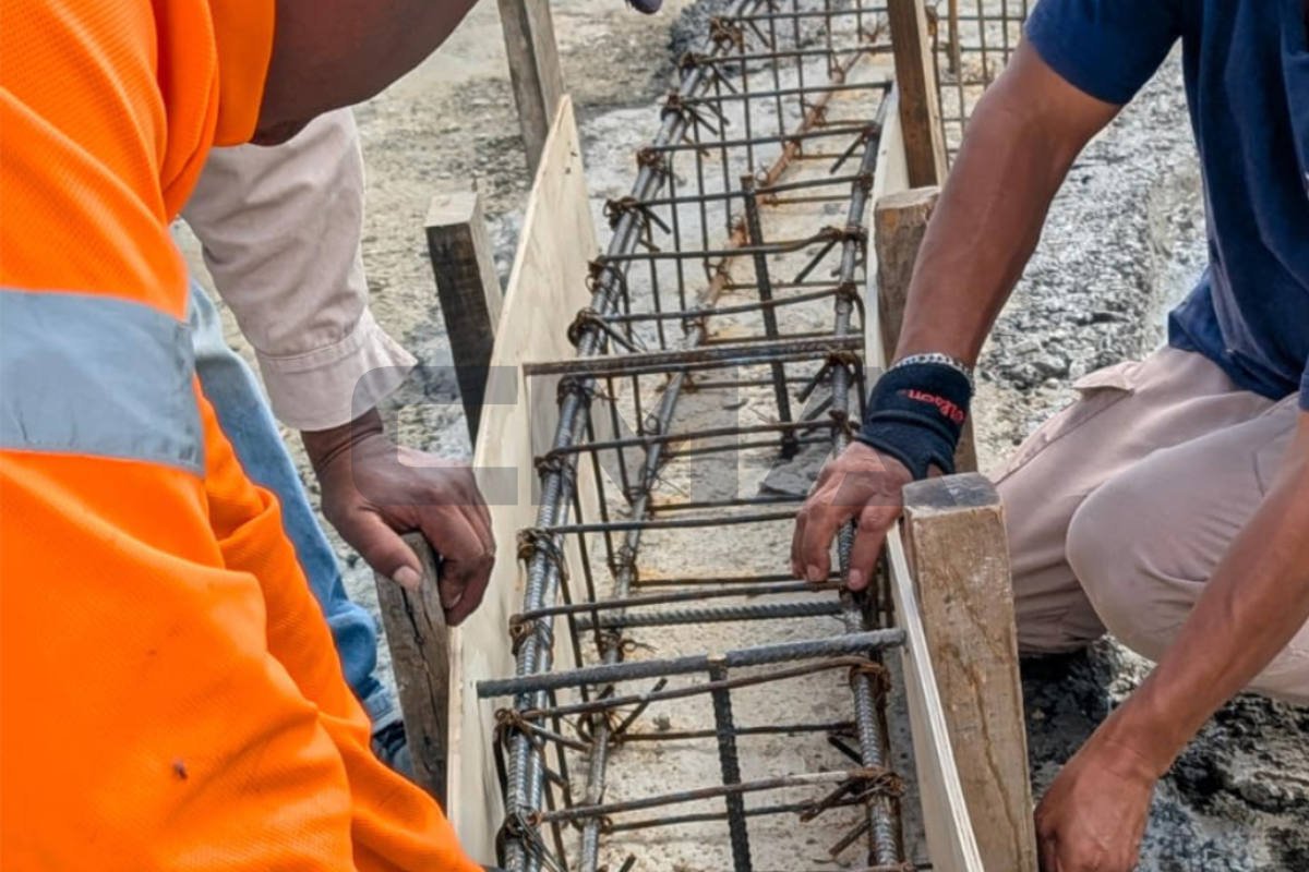 Armado de acero para cimentación del silo